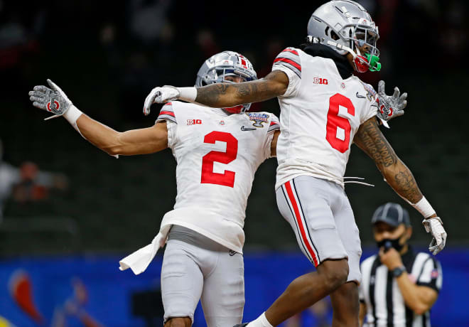 Former Ohio State wide receiver Jameson Williams made his mark on Alabama in 2021. 