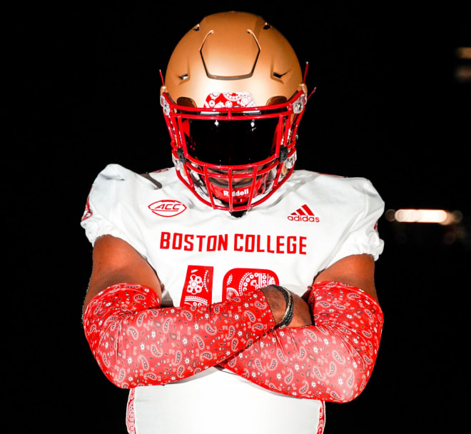 BC Unveils New Adidas Red Bandana Uniforms