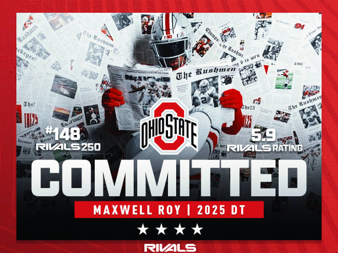 Class of 2025 four-star Philadelphia defensive tackle Maxwell Roy has committed to Ohio State.