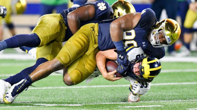 Notre Dame has picked up ground each of the past two years on Michigan in all-time winning percentage, but had a setback with the 21 vacated wins in 2012-13.