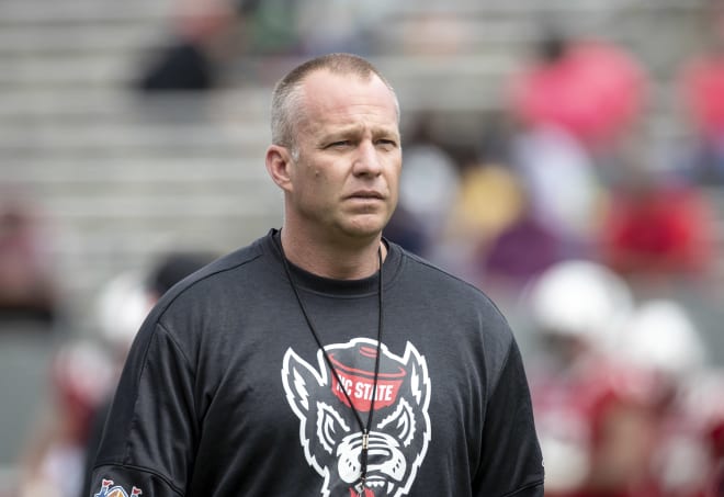 NC State Wolfpack football coach Dave Doeren