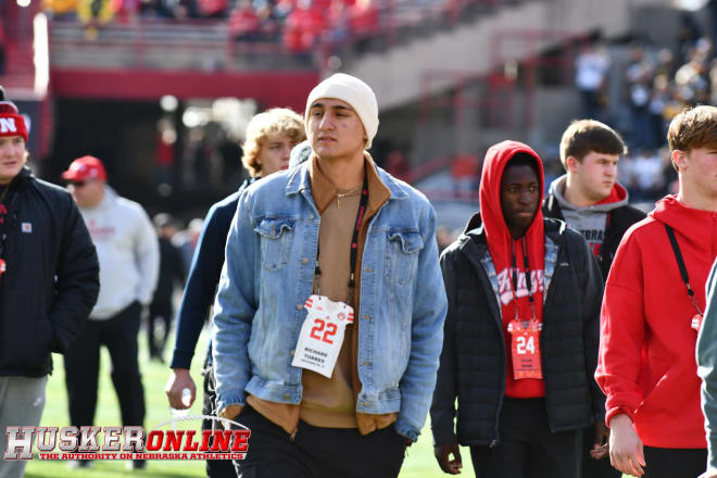 QB commit Richard Torres was in Lincoln to take in the last Husker home game of 2021.