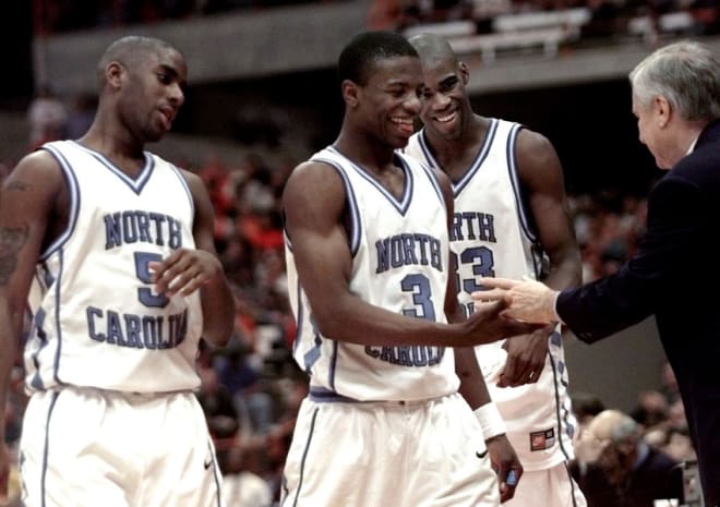 Antawn Jamison Tar Heels scoring record jersey