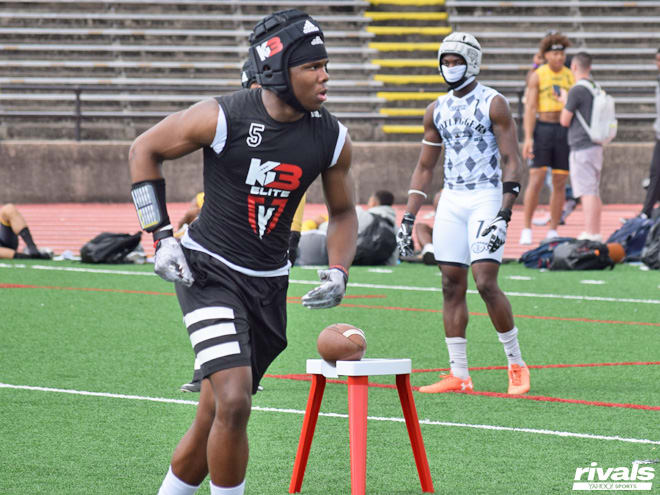Jalen Curry at the Pylon 7-on-7 New Orleans regional event on Saturday