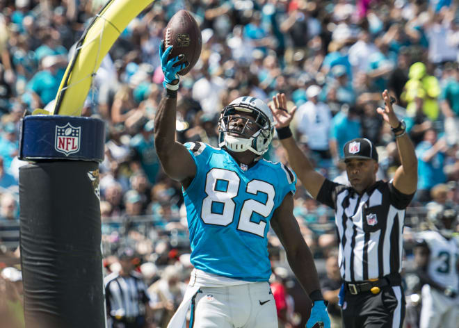 Former NC State star wide receiver Jerricho Cotchery caught 524 passes for 6,623 yards and scored 34 touchdowns in his NFL career.