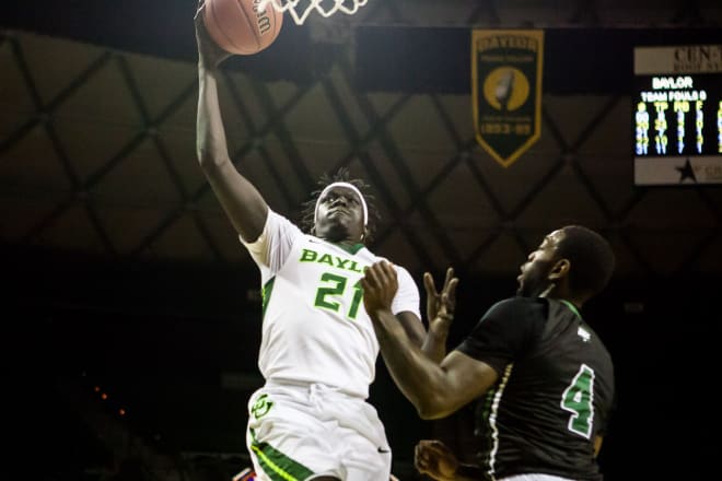 Nuni Omot was one of five players in double figures for Baylor in its 80-59 NIT win over Wagner.