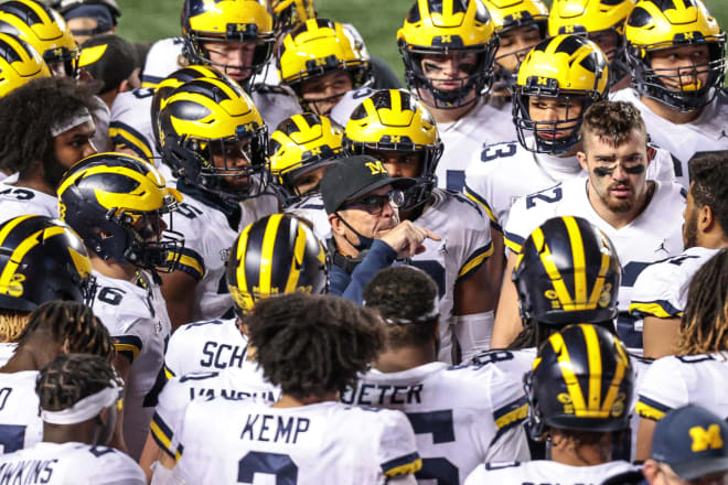 Michigan Wolverines football head coach Jim Harbaugh 