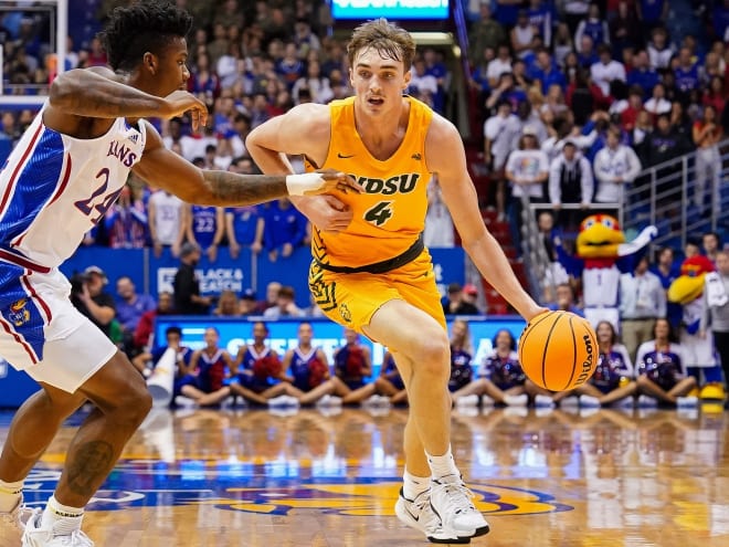 North Dakota State transfer Grant Nelson is one of the hottest names in the transfer portal -- Iowa is among those interested. 