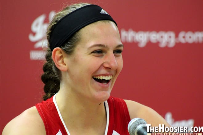 IU junior forward Amanda Cahill suffered a late injury scare in the first half but returned to score 19 points and grab eight rebounds in a win against Purdue.