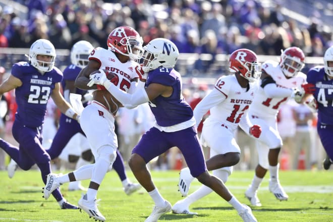 Haskins finishes his Northwestern career with two tackles.