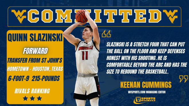 Slazinski has committed to the West Virginia Mountaineers basketball program.