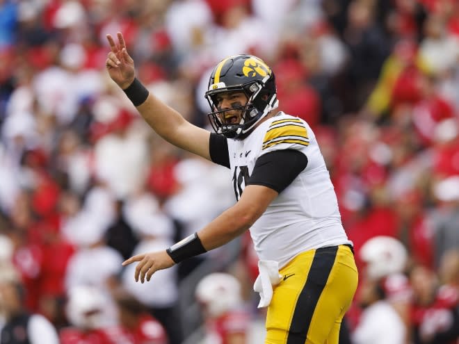 Wisconsin transfer and Iowa quarterback Deacon Hill led Iowa to a 15-6 victory over his former team. 