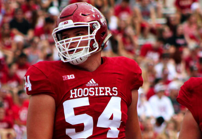 Coy Cronk has emerged as one of IU's best offensive linemen in his first season.