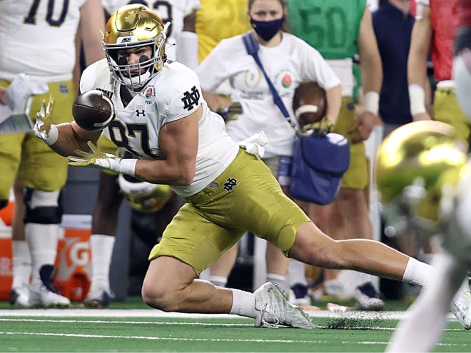 Notre Dame Fighting Irish football sophomore tight end Michael Mayer