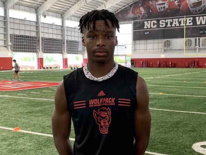 NC State Wolfpack football recruiting receiver Wesley Grimes