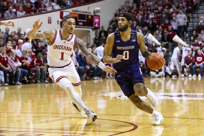 Boo Buie scored 26 points to lead Northwestern to an 84-83 win over Indiana on Jan. 8.
