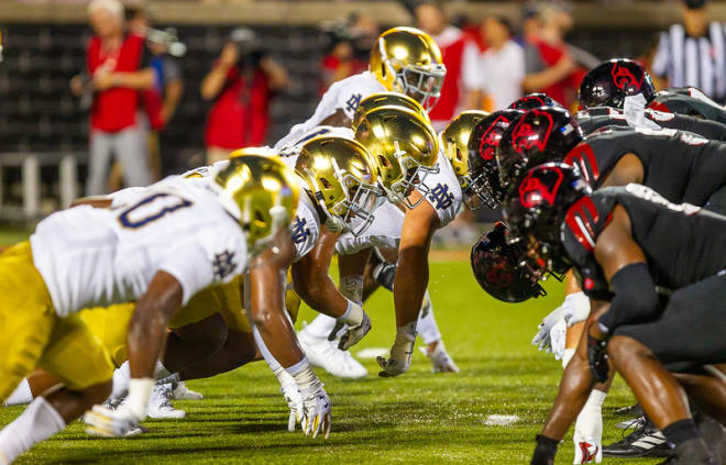 Notre Dame won the opener at Louisville last year, 35-17, to begin an 11-2 campaign.