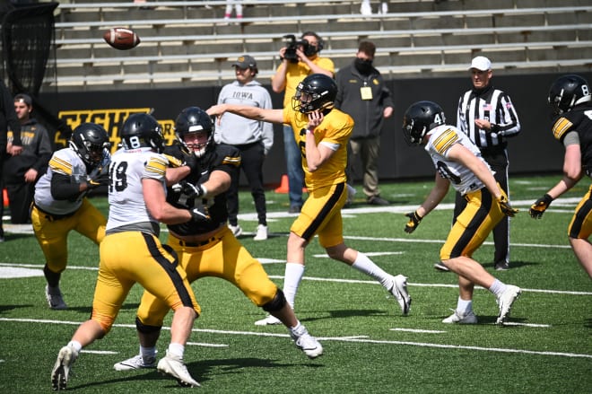 We get another look at Peyton Mansell and the Iowa quarterbacks. 