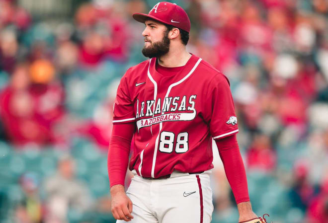 Former Arkansas pitcher Zebulon Vermillion. 