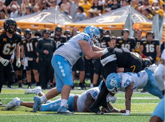 Ray Vohasek said his time playing football at North Carolina  has been a "wild ride: and a :"grind."