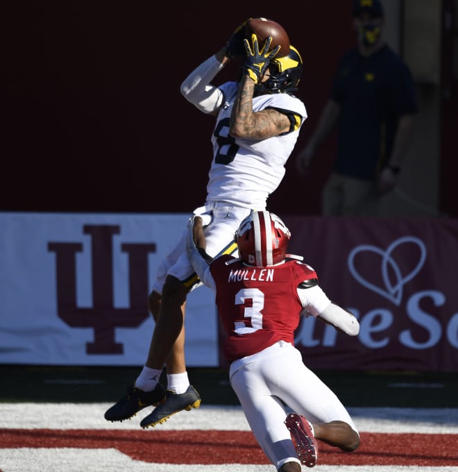 Michigan Wolverines football junior wide receiver Ronnie Bell caught six passes for 149 yards and a touchdown against Indiana.