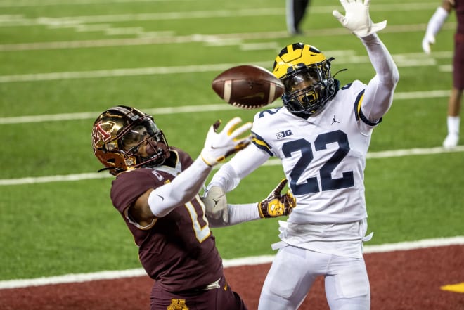 Michigan Wolverines football cornerback Gemon Green has started all four games this season.