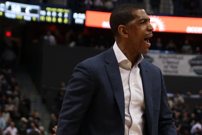 Kevin Ollie was not pleased with the referees at the end of the game, but that wasn't what lost it for the Huskies.