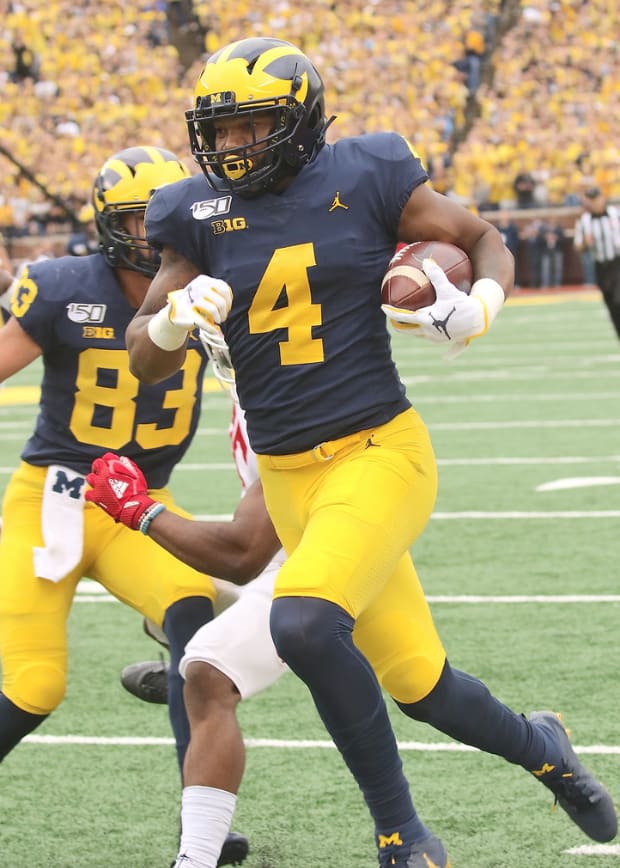 Michigan Wolverines football junior wideout Nico Collins' 206 yards are the second most on the team this year.