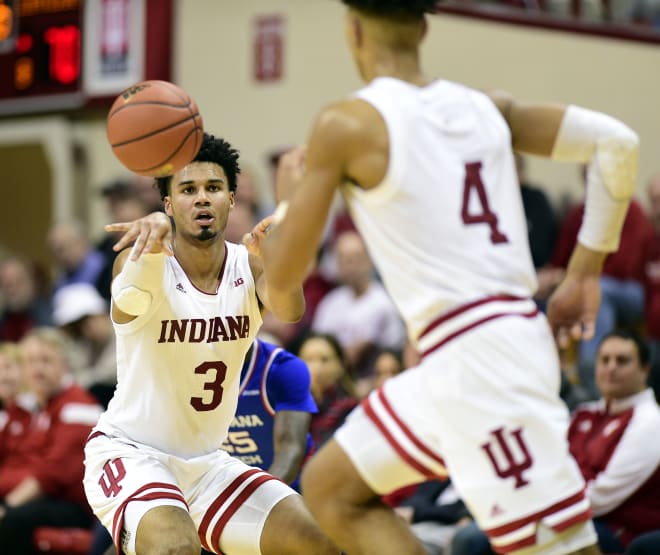 Indiana junior forward Justin Smith's communication skills will be in key to any success the Hoosiers find on their first road trip of the season. (USA Today Images)