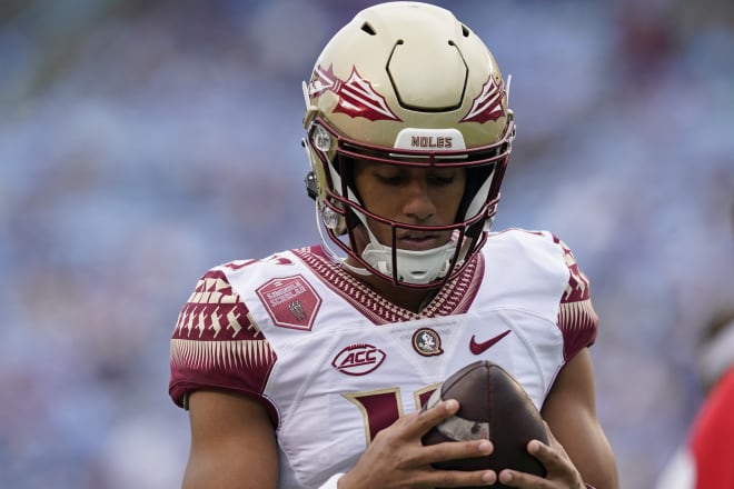 Florida State quarterback Jordan Travis