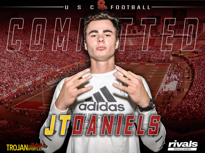 Five-star quarterback JT Daniels announced his commitment to USC on Sunday.