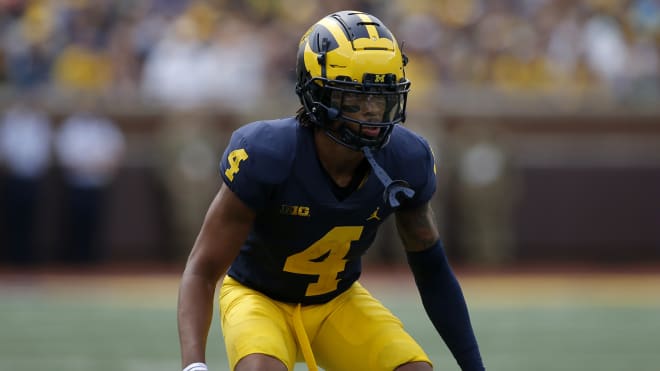 Michigan Wolverines football cornerback Vincent Gray struggled against Rocky Lombardi last season.