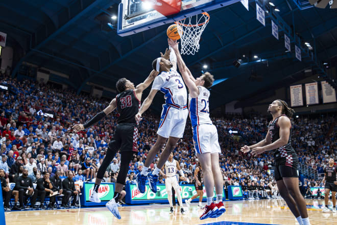 Kansas playing above the rim 