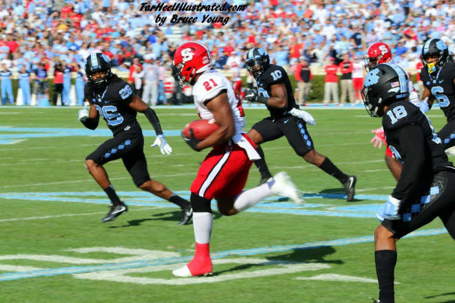 The Tar Heels' run defense was one of many aspects that did not go well Friday versus the Wolfpack.