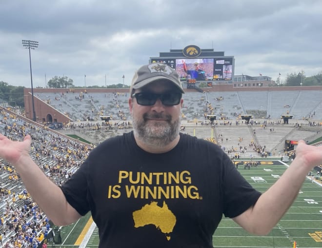 The only joy sparked inside Kinnick Stadium Saturday was oblong ball blasting off Tory Taylor's foot.