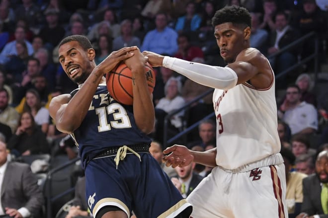 Haywood during his final game as a Yellow Jacket