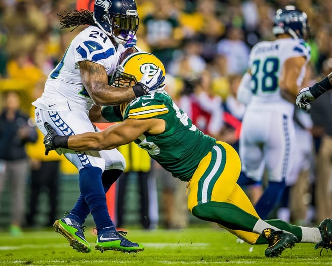 King football alumnus and Green Bay Packers linebacker Nick Perry.