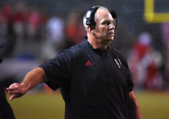 NC State Wolfpack football coach Dave Doeren