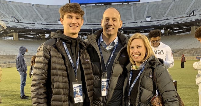 Penn State football hosted kicker Sander Sahaydak and his family back in February. 