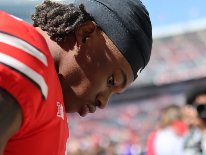 Ohio State freshman receiver Jeremiah Smith should continue to push for a starting role this summer. (Birm/DTE)
