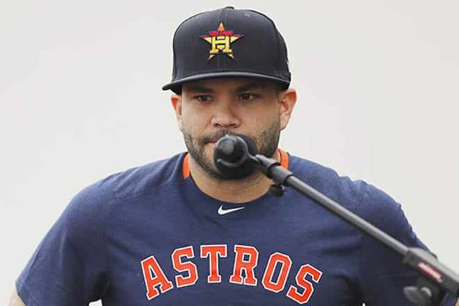 Like many other Astros superstar second baseman Jose Altuve got some 'splaining to do. At this point words don't seem to matter, this whole mess figures to drag on all season long.