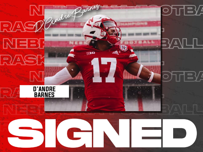 Class of 2023 defensive back D'Andre Barnes has committed to Nebraska and signed with the Huskers.