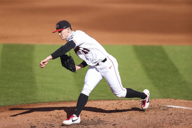 Lefty Ben Harris has given Georgia's pitching staff an unexpected boost.