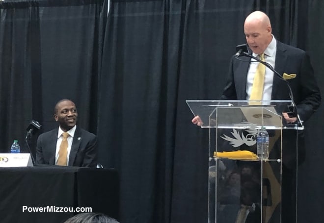 Missouri introduced Dennis Gates (left) as its new basketball coach Tuesday.