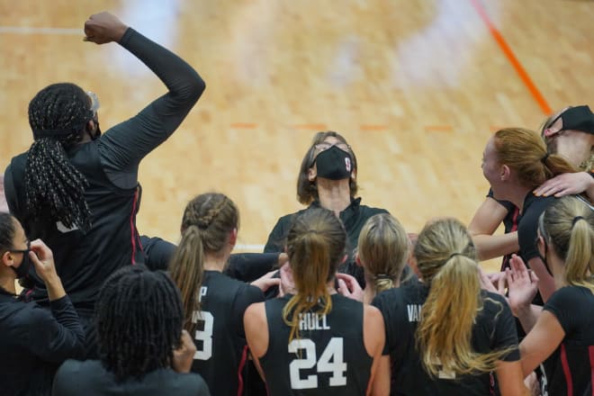 Tara VanDerveer (pictured here when she set the record for most career wins) and Stanford received the commitment of Lauren Betts Wednesday, the No. 1 junior recruit.