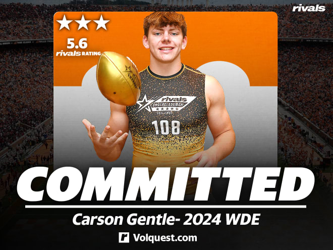 2024 DE Carson Gentle is the latest Tennessee commitment