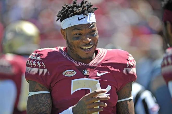 Florida State redshirt sophomore defensive back Derwin James made seven tackles in the team's spring game Saturday.