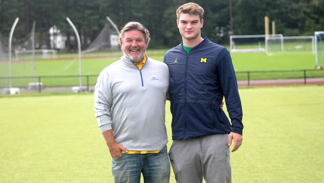 Rivals100 tight end Louis Hansen is committed to Michigan Wolverines football recruiting, Jim Harbaugh.