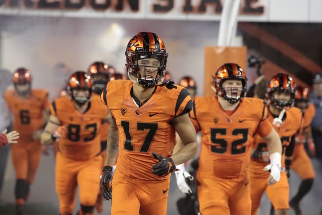 PHOTOS: Oregon St. readies debut of all-orange uniforms vs. USC