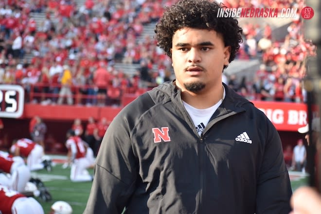 Nebraska football DL Brodie Tagaloa.